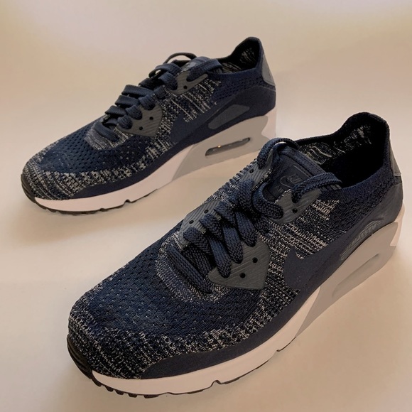 *Host Pick* Nike Air Max 90 Ultra 2.0 Flyknit College Navy (875943-401) - Picture 7 of 9